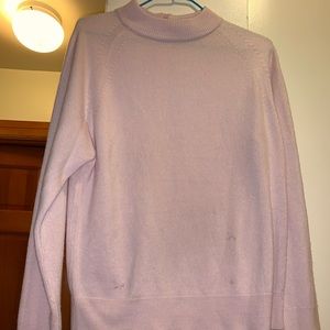 Baby Pink Mock Neck Sweater